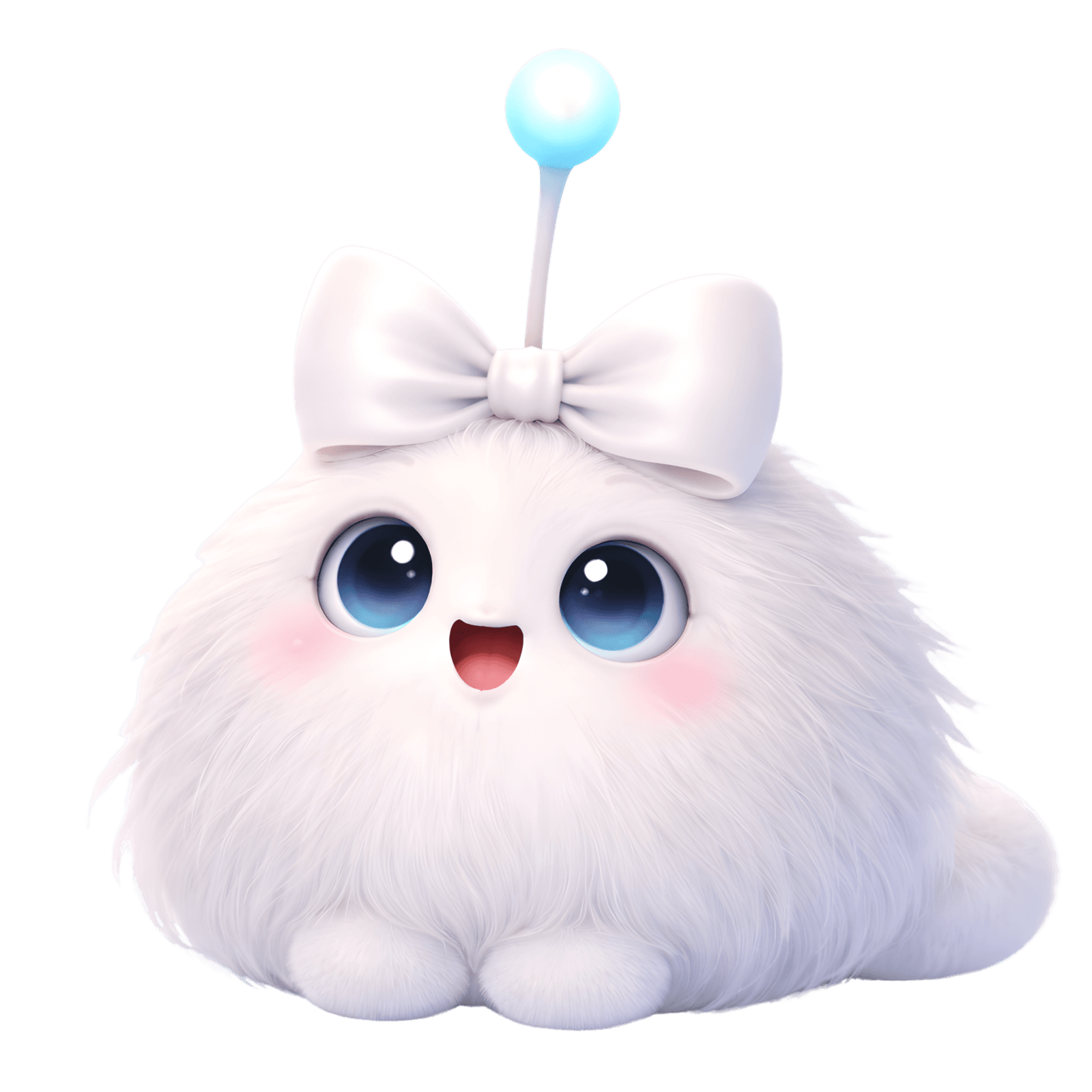 Lumi, a soft white child-friendly digital character designed to support emotional learning